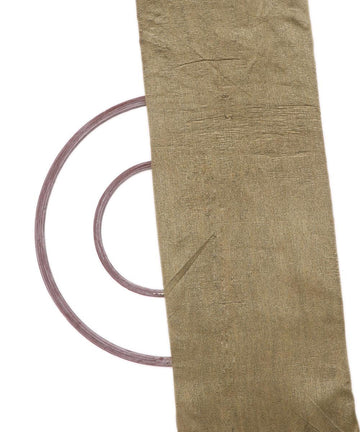 Off White Grey Two Tone Colour Plain Dupion Silk Fabric